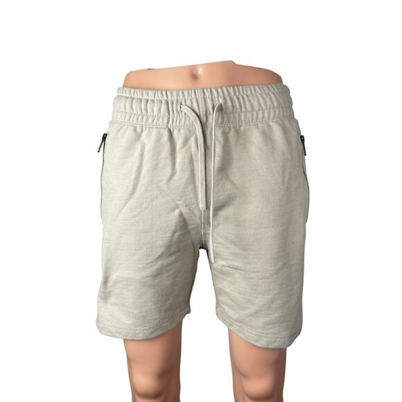 Maison Article Other - Maison Article Men's Beige Khaki Zip Pocket Knit Bermuda Chino Shorts Size M